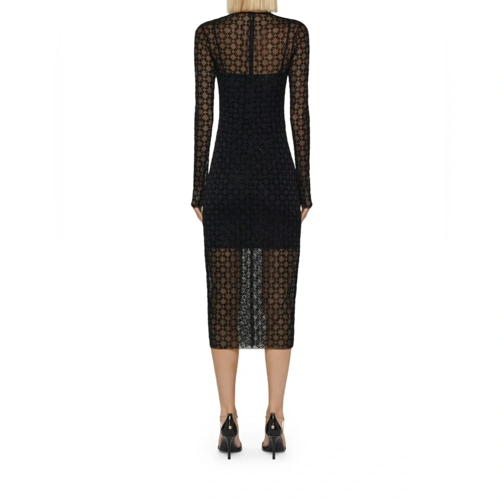 Givenchy Black Lace Midi Dress - Picture 4 of 6